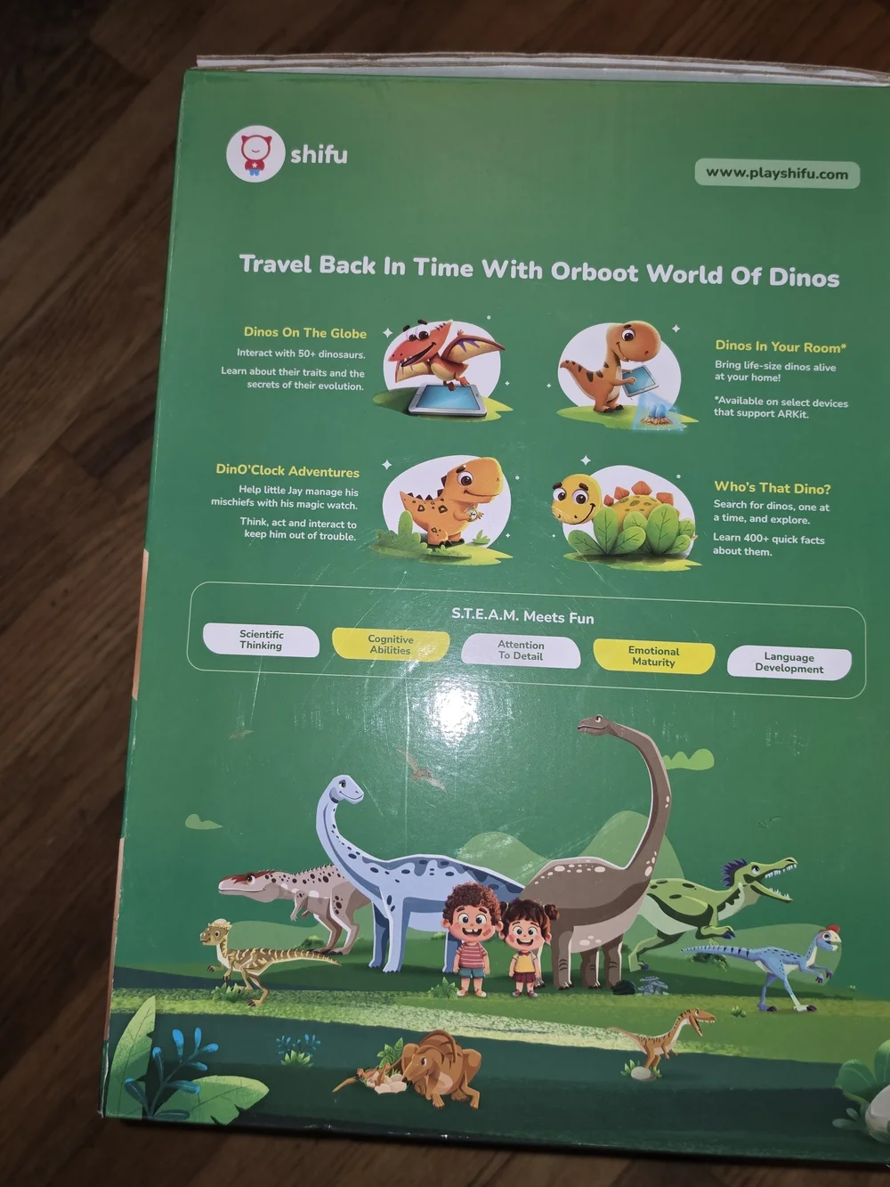 Shifu Orboot World of Dinos AR Interactive Globe - Green
